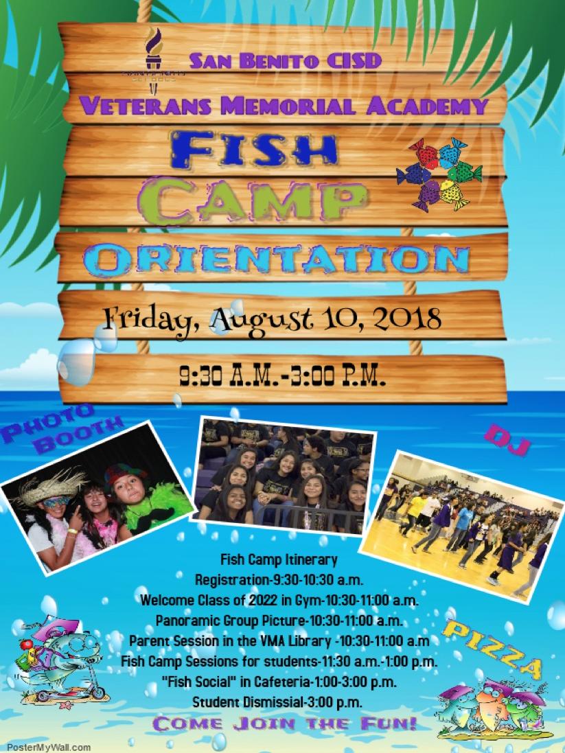 Fish Camp Registration Veterans Memorial Academy